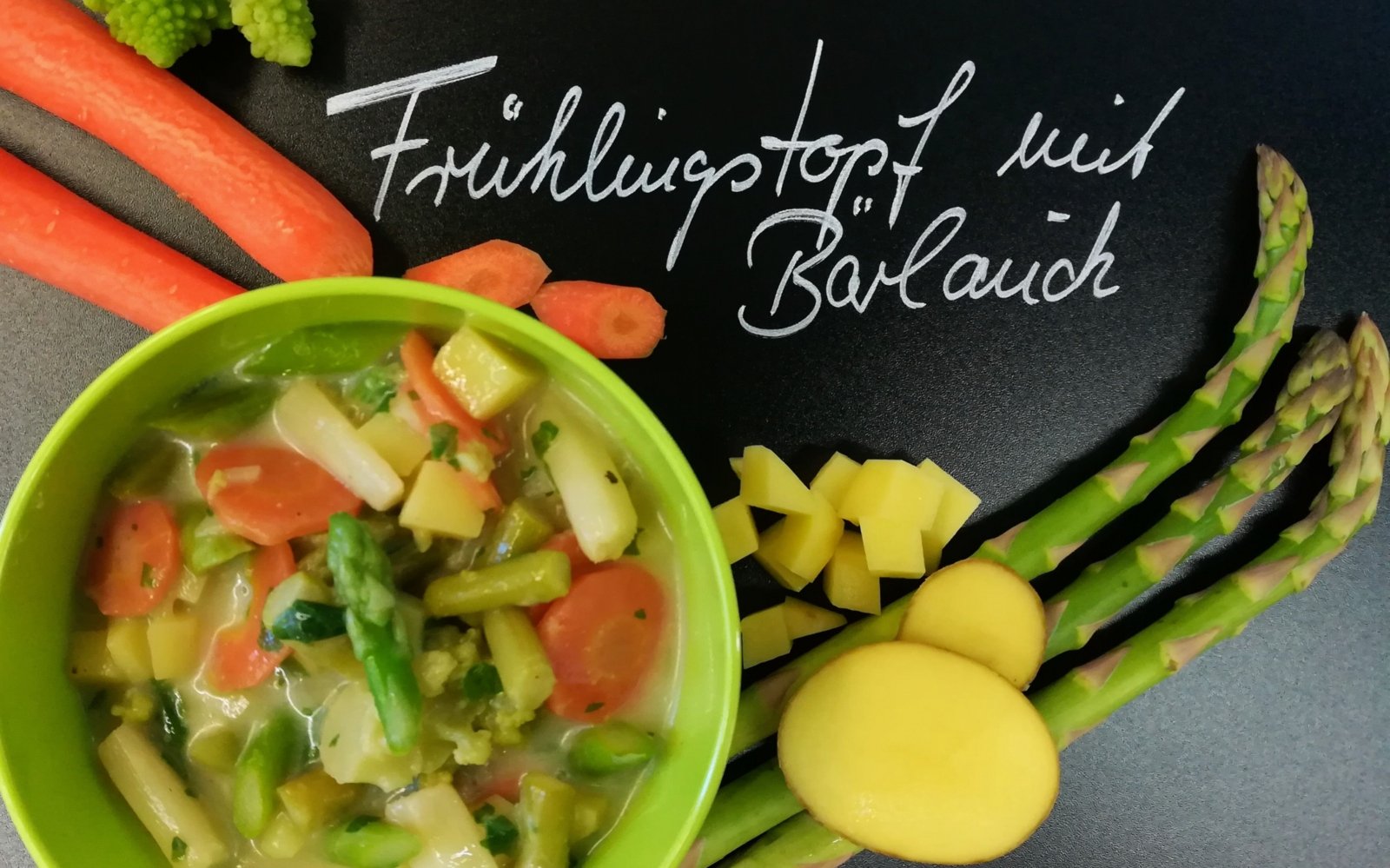Frühlingstopf mit Bärlauch