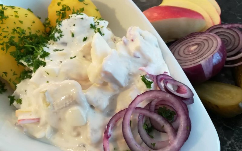 Heringsstip mit Pellkartoffeln