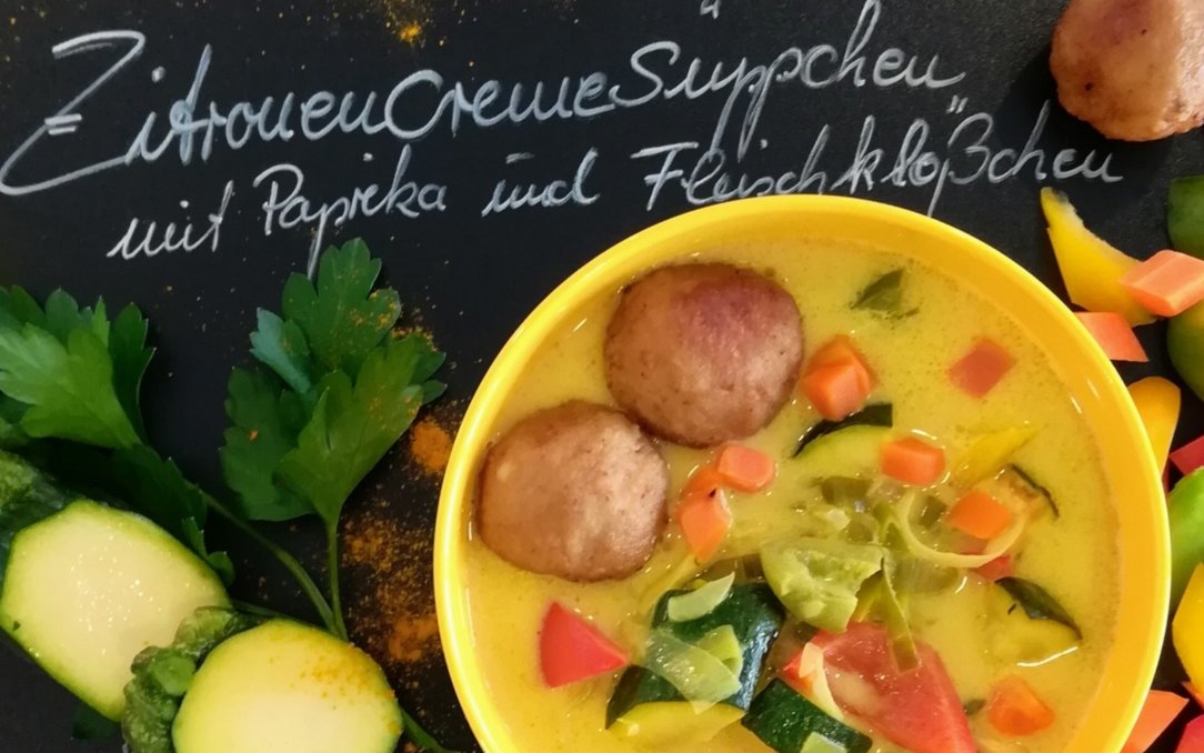 Zitronencremesuppe